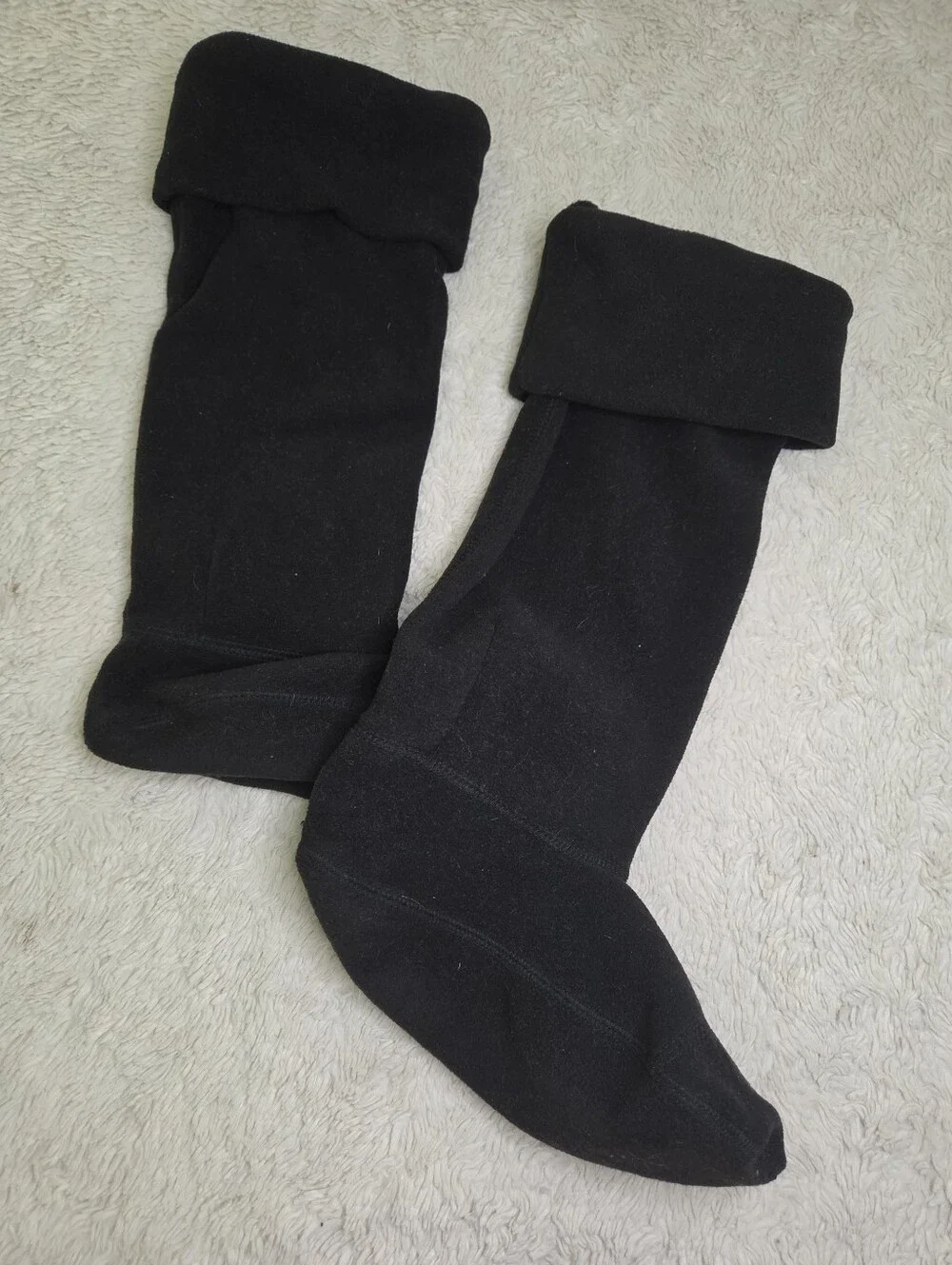 Unatalla Black Fleece Boot Socks Inserts Liners Onesize